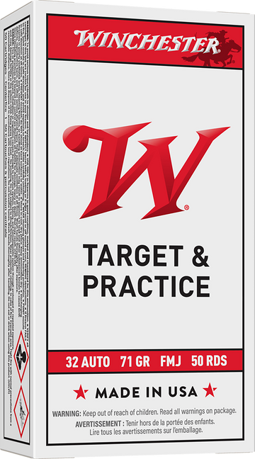Winchester Ammo USA 32 ACP 71gr Full Metal Jacket - Box or Case