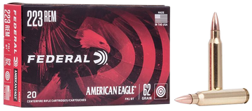 Federal American Eagle 223 Rem 62gr Full Metal Jacket Boat Tail 20rd - Box or Case