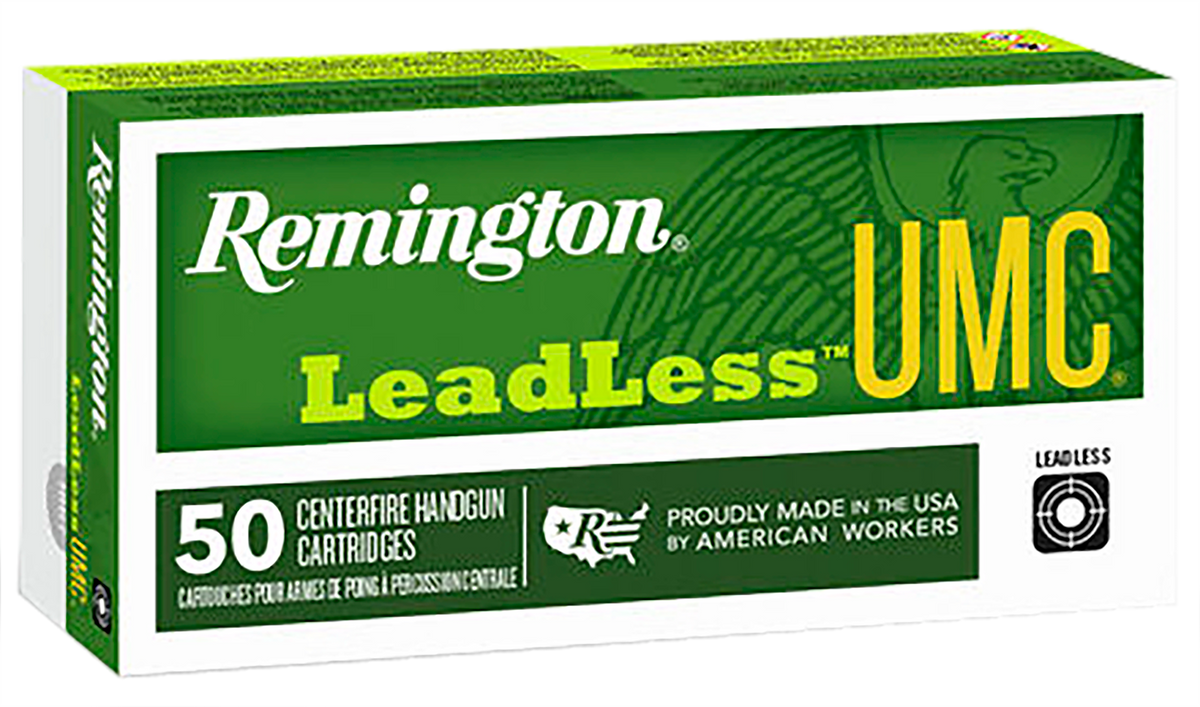 Remington Ammunition UMC Leadless 40 S&W 180gr Flat Nose Enclosed Base - Box or Case