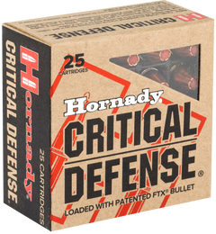 Hornady Critical Defense 9mm Luger 115gr Flex Tip eXpanding - Box or Case - Box - 25 Rounds
