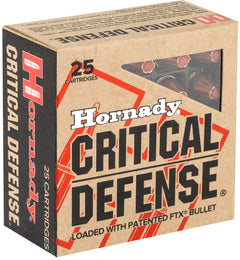 Hornady Critical Defense 9mm Luger 115gr Flex Tip eXpanding - Box or Case - Case - 250 Rounds (10 Boxes)