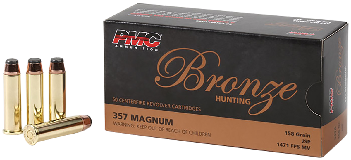 PMC 357A Bronze 357 Mag 158gr Jacketed Soft Point 50 Bx/20 Cs - Box or Case