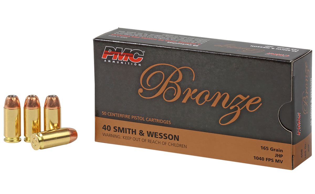 PMC 40B Bronze 40 S&W 165gr JHP - Box or Case