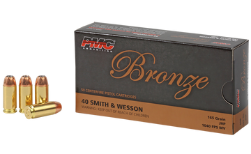 PMC 40B Bronze 40 S&W 165gr JHP - Box or Case