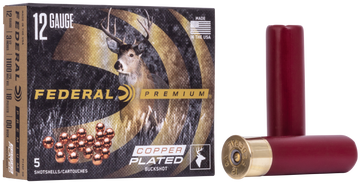 Federal Premium Vital-Shok 12 Gauge 3.5" 18 Pellets 00 Buck 5 Rd - Box or Case