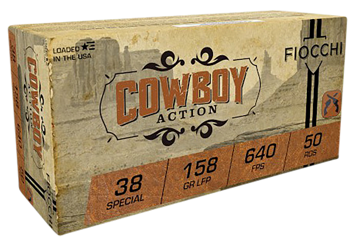 Fiocchi 38CA Cowboy Action 38 Special 158gr Lead Flat Point - Box or Case