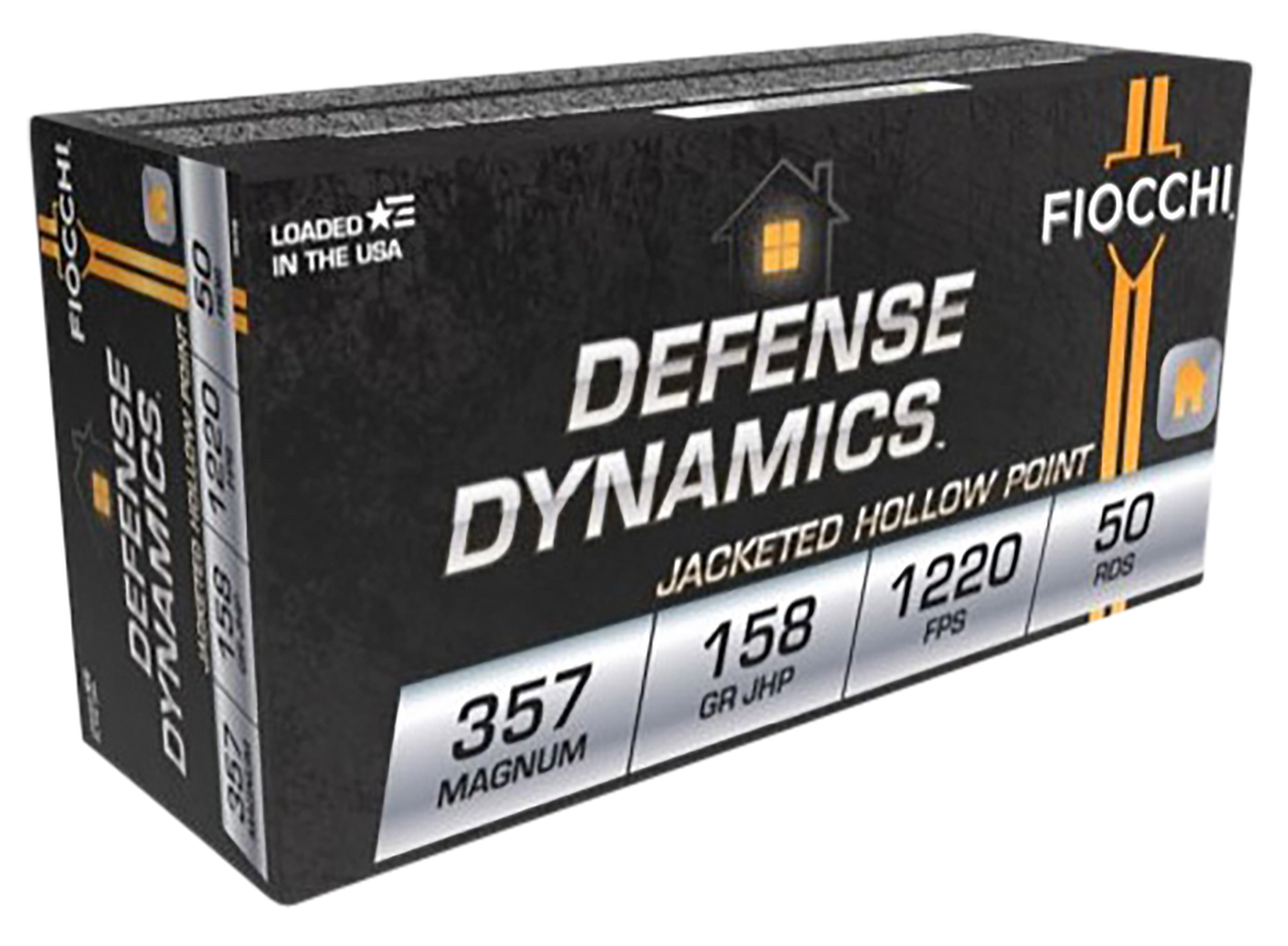Fiocchi Defense Dynamics 357 Mag 158gr JHP 50 Rd Box - Box or Case