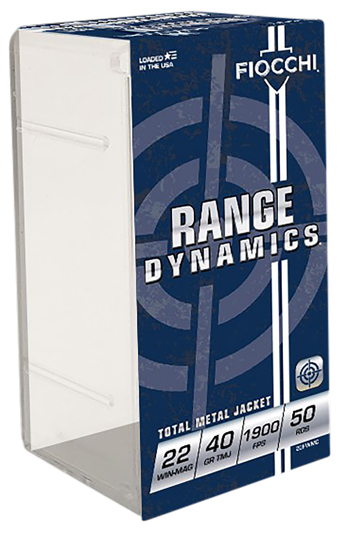 Fiocchi Field Dynamics 22 WMR 40gr Total Metal Jacket 50 Rounds - Box or Case