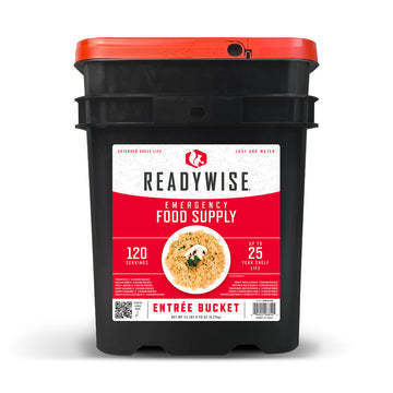 ReadyWise Grab N Go Bucket Freeze Dried Entrees 120 Servings Per Bucket