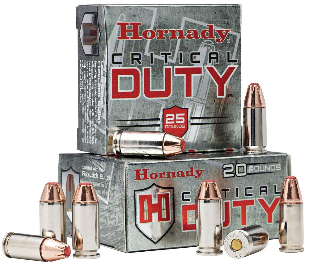 Hornady Critical Duty 9mm Luger 135gr FlexLock - Box or Case