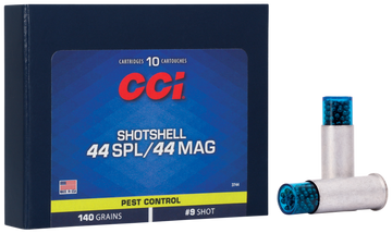CCI 3744 Pest Control Shotshell 44 Spl/44 Rem Mag 140gr #9 Shot - Box or Case