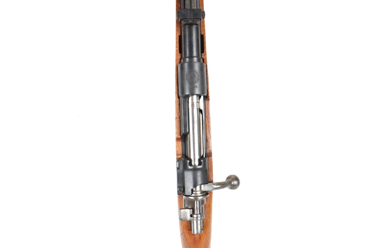 M48 8mm Mauser Bolt Action Rifle Sporterized - Overall Surplus Good Condition (45)