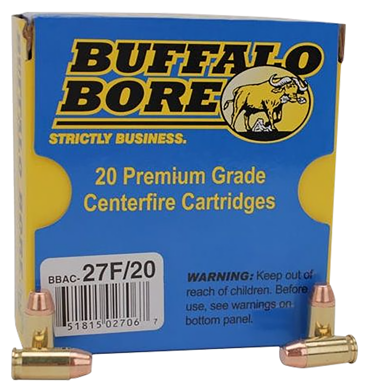 Buffalo Bore Ammunition Standard Pressure Strictly Business .380 ACP 95gr FMJFN 20 Rd Box - Box or Case
