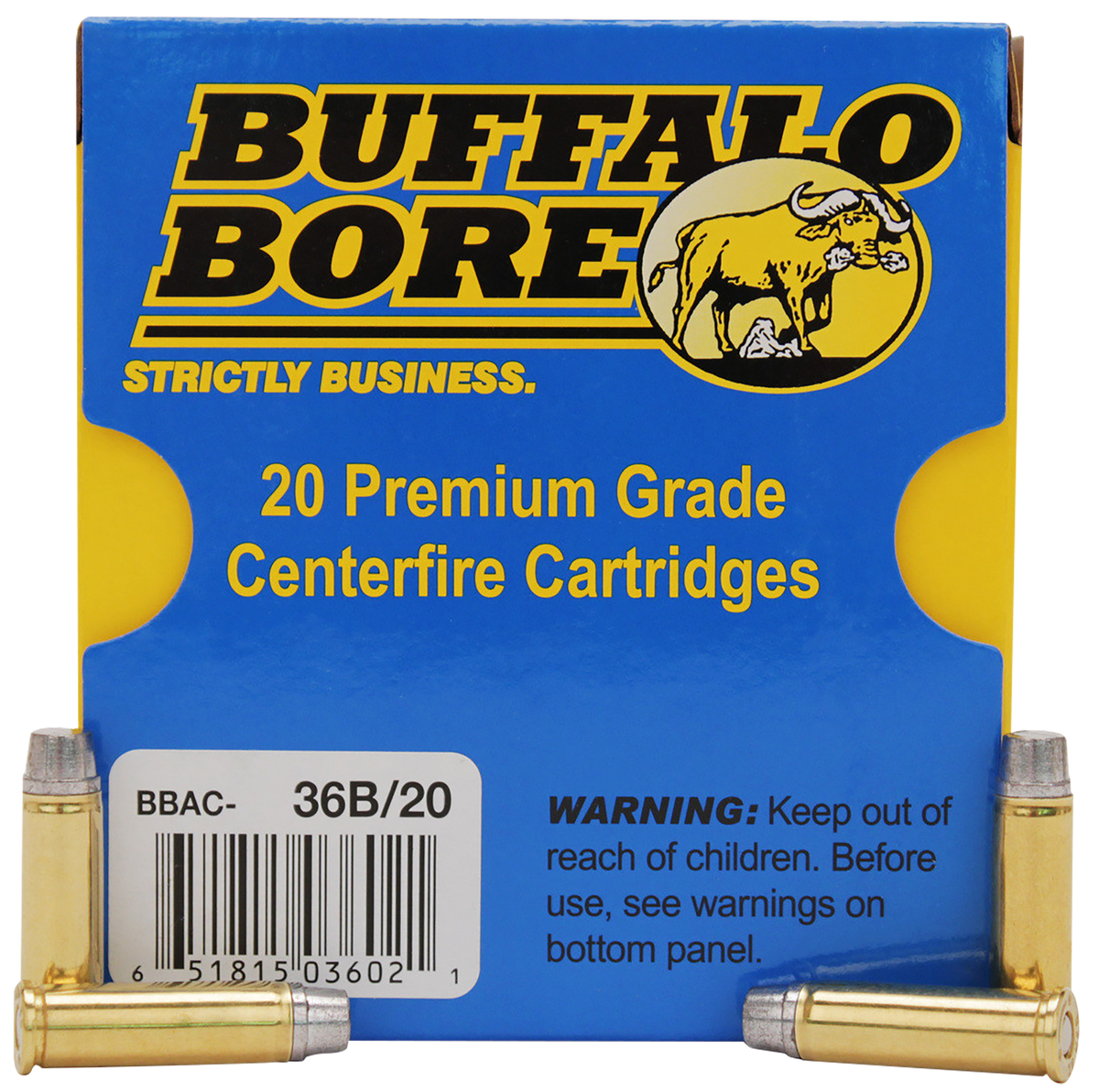 Buffalo Bore Ammunition Heavy Strictly Business 32 H&R Mag +P 130gr Hard Cast - Box or Case