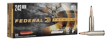 Federal Premium 243 Win 85gr Trophy Copper 20rd - Box or Case