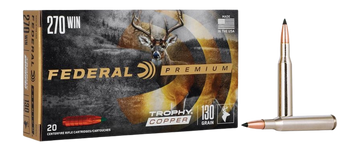 Federal Premium 270 Win 130gr Trophy Copper 20rd - Box or Case