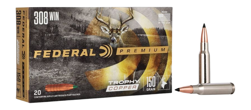 Federal Premium 308 Win 150gr Trophy Copper 20rd - Box or Case