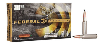 Federal Premium 308 Win 150gr Trophy Copper 20rd - Box or Case