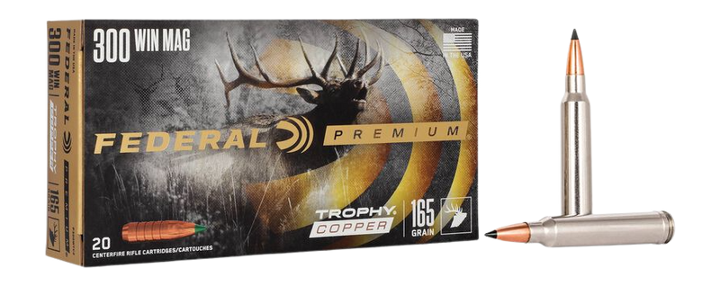 Federal Premium 300 Win Mag 165gr Trophy Copper 20rd - Box or Case