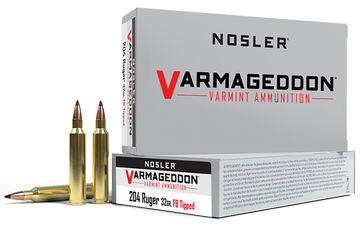 Nosler Varmageddon 204 Ruger 32gr Flat Base Tipped 20 Rd/Box - Box or Case