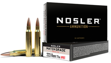 Nosler Match Grade 223 Rem 77gr Custom Competition HPBT 20-Rd/Box - Box or Case