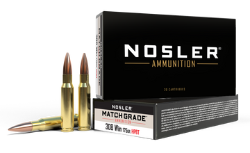 Nosler Match Grade 308 Win 175gr Custom Competition HPBT 20-Rd/Box - Box or Case