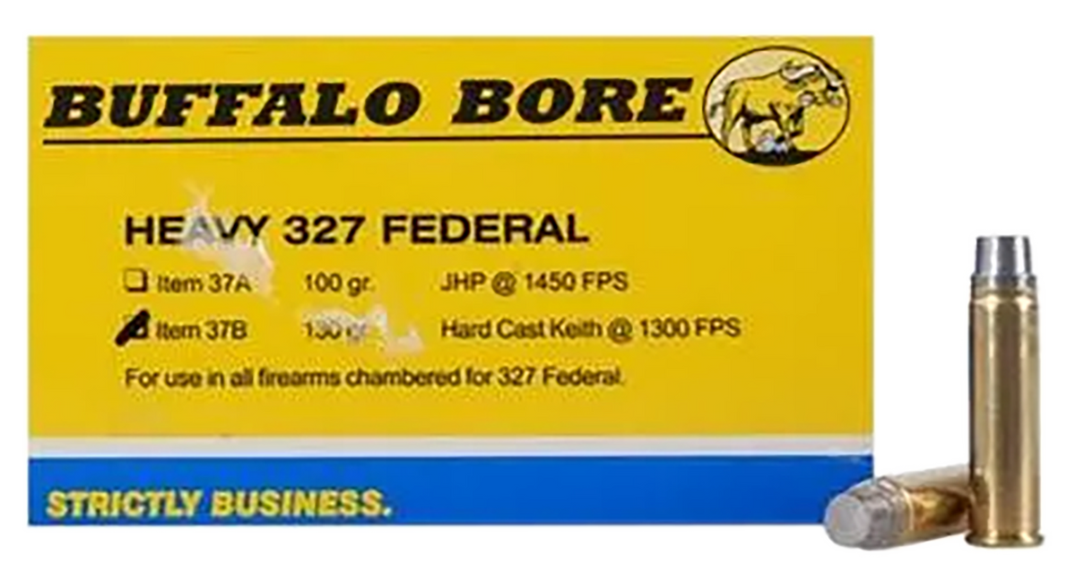 Buffalo Bore Ammunition Strictly Business Heavy 327 Federal Mag 130gr Hard Cast 20 Rd Box - Box or Case