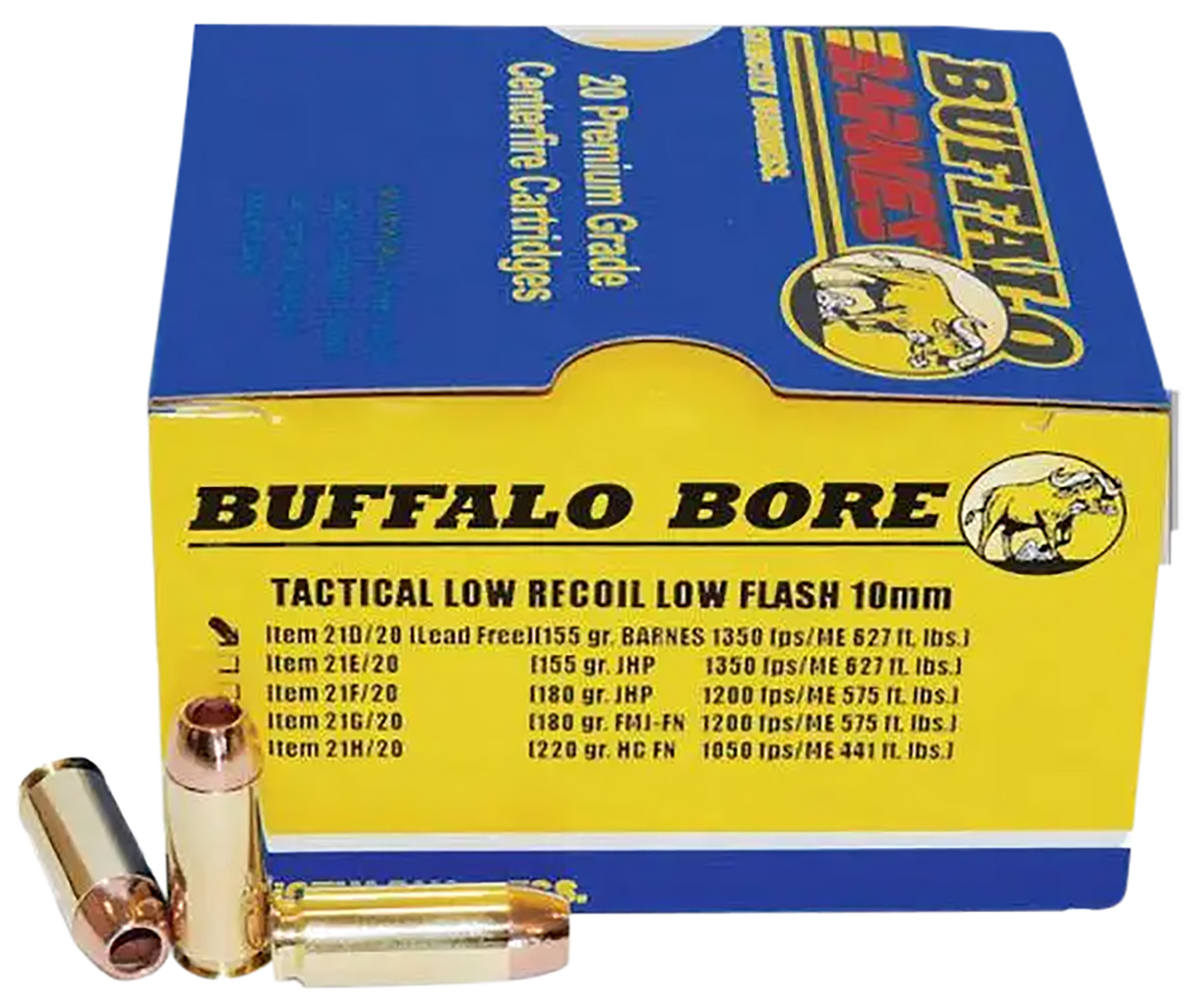 Buffalo Bore Ammunition Buffalo-Barnes Strictly Business 10mm Auto 155gr Barnes TAC-XP Lead Free 20rd Box - Box or Case
