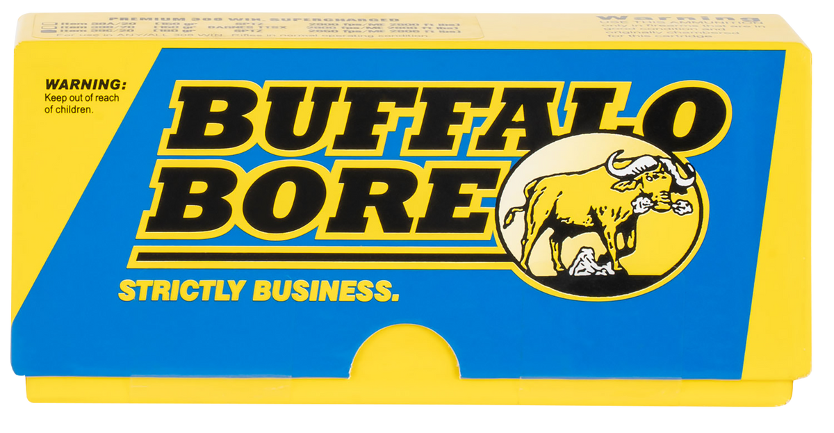 Buffalo Bore Ammunition Premium Strictly Business 308 Win 180gr Spitzer Supercharged - Box or Case