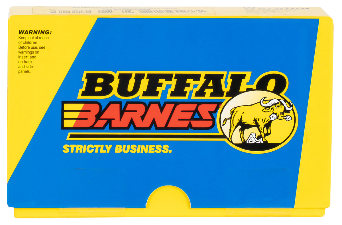 Buffalo Bore Ammunition Buffalo-Barnes Strictly Business 338 Win Mag 210gr Barnes Tipped TSX Lead Free 20 Rd Box - Box or Case