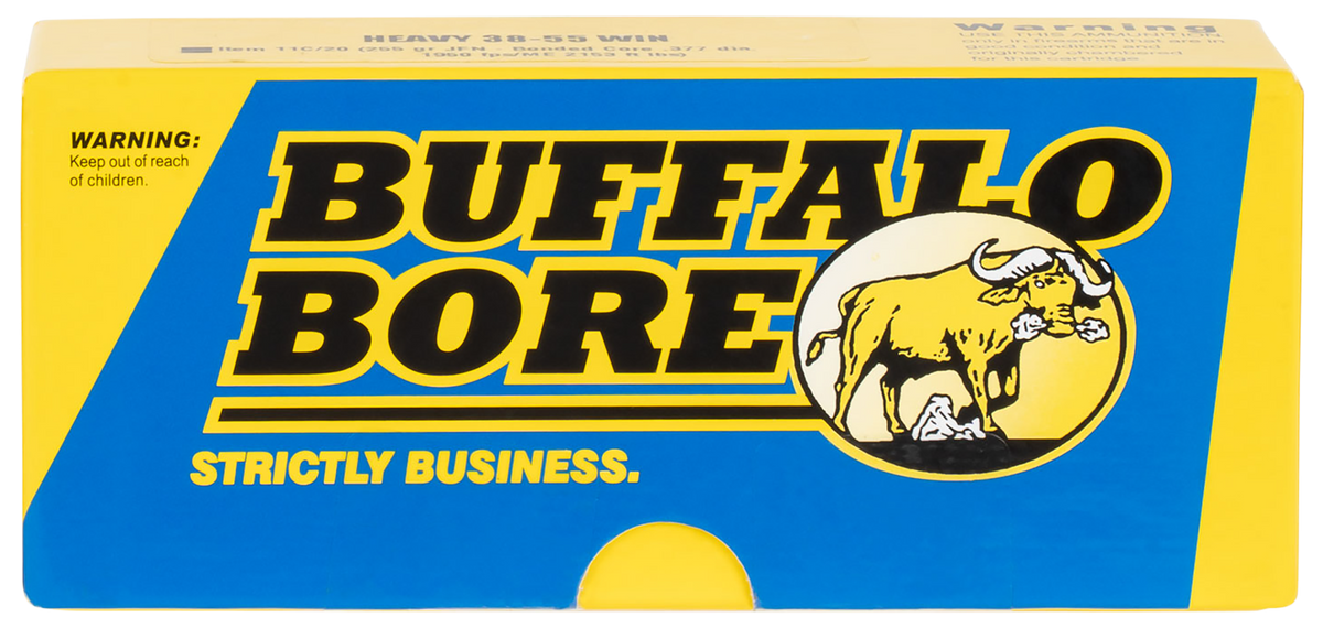 Buffalo Bore Ammunition Strictly Business Heavy 38-55 Win 255gr Semi-Jacketed Flat Point 20 Rd - Box or Case