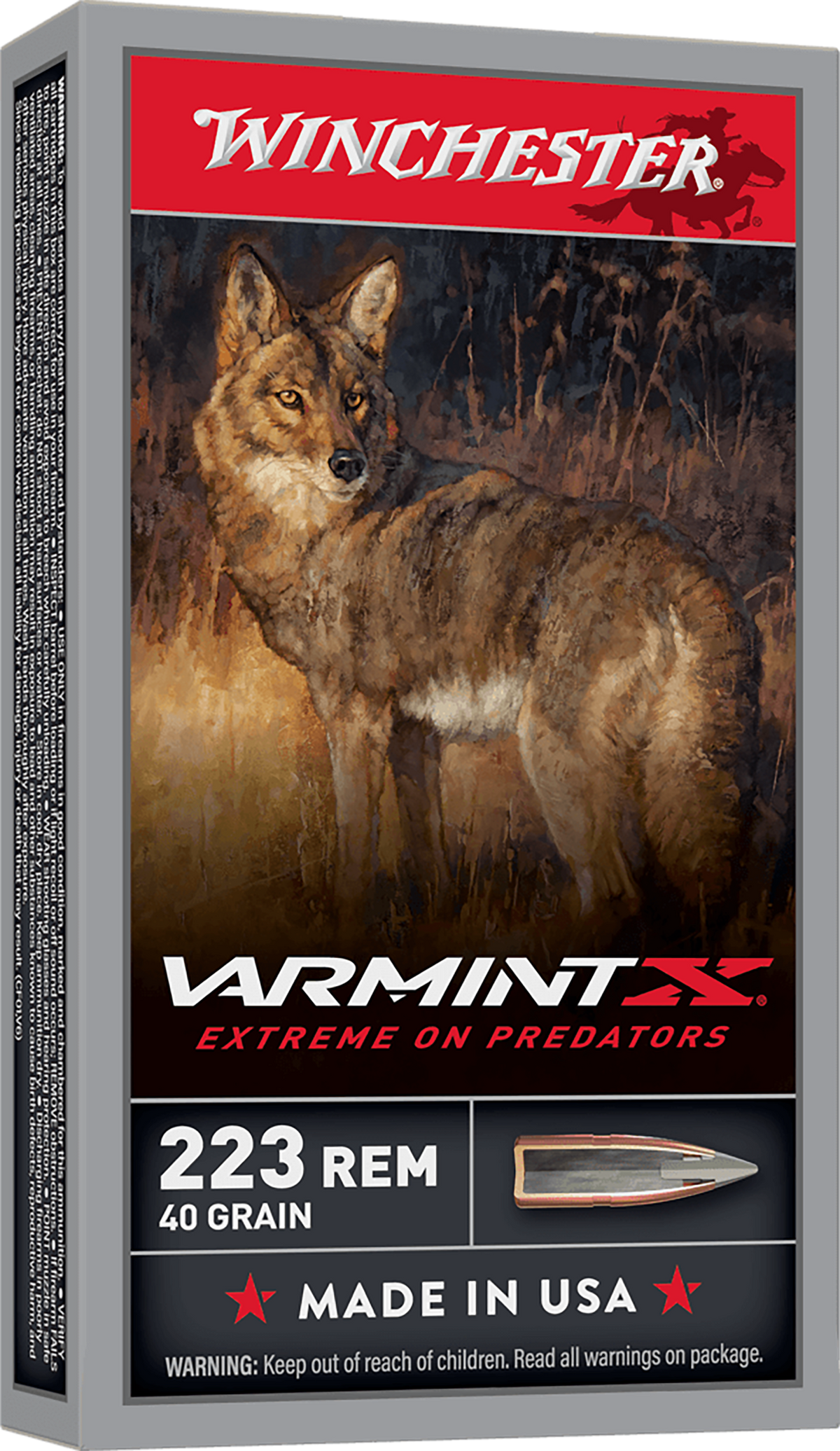 Winchester Ammo Varmint X 223 Rem 40gr Polymer Tip Rapid Expansion 20 Rd - Box or Case
