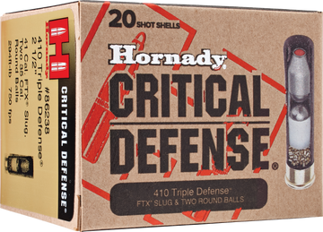 Hornady Critical Defense Triple Defense 410 Gauge 2.50" 20 Rd - Box or Case