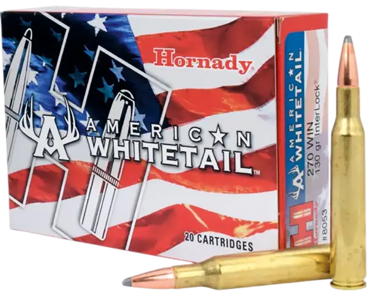 Hornady American Whitetail 270 Win 130gr InterLock Spire Point - Box or Case