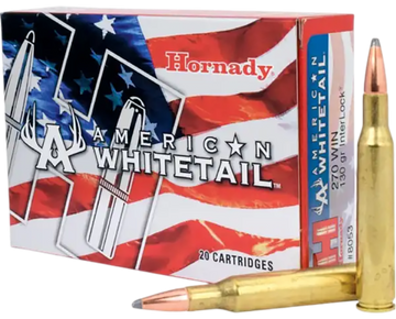 Hornady American Whitetail 270 Win 130gr InterLock Spire Point - Box or Case