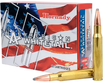 Hornady American Whitetail 30-06 Springfield 150gr InterLock SP 20rd Box - Box or Case