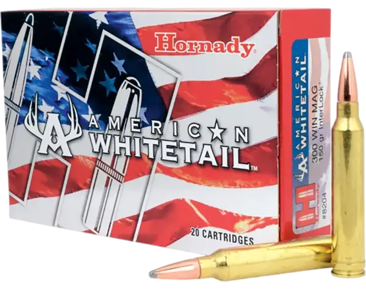 Hornady American Whitetail 300 Win Mag 150gr InterLock Spire Point - Box or Case