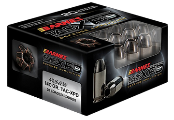Barnes Bullets TAC-XPD Defense 40 S&W 140gr TAC-XP 20 Rd - Box or Case