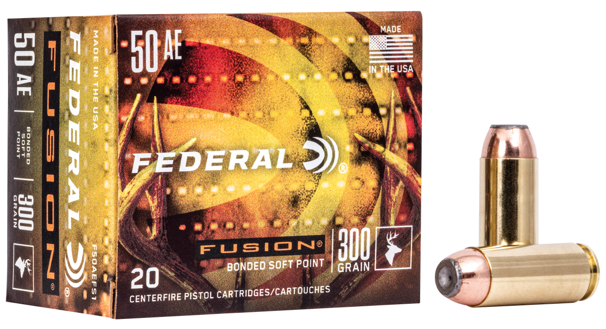 Federal Fusion 50 AE 300gr Fusion Soft Point 20rd - Box or Case