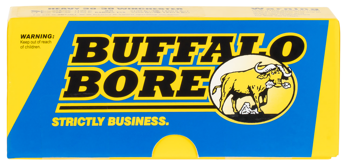 Buffalo Bore Ammunition Personal Defense Strictly Business 38 Super +P 124gr Jacketed Hollow Point 20 Rd Box - Box or Case