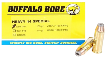 Buffalo Bore Ammunition 14A20 Heavy Strictly Business 44 S&W Special 180gr Jacketed Hollow Point 20 Rd Box - Box or Case
