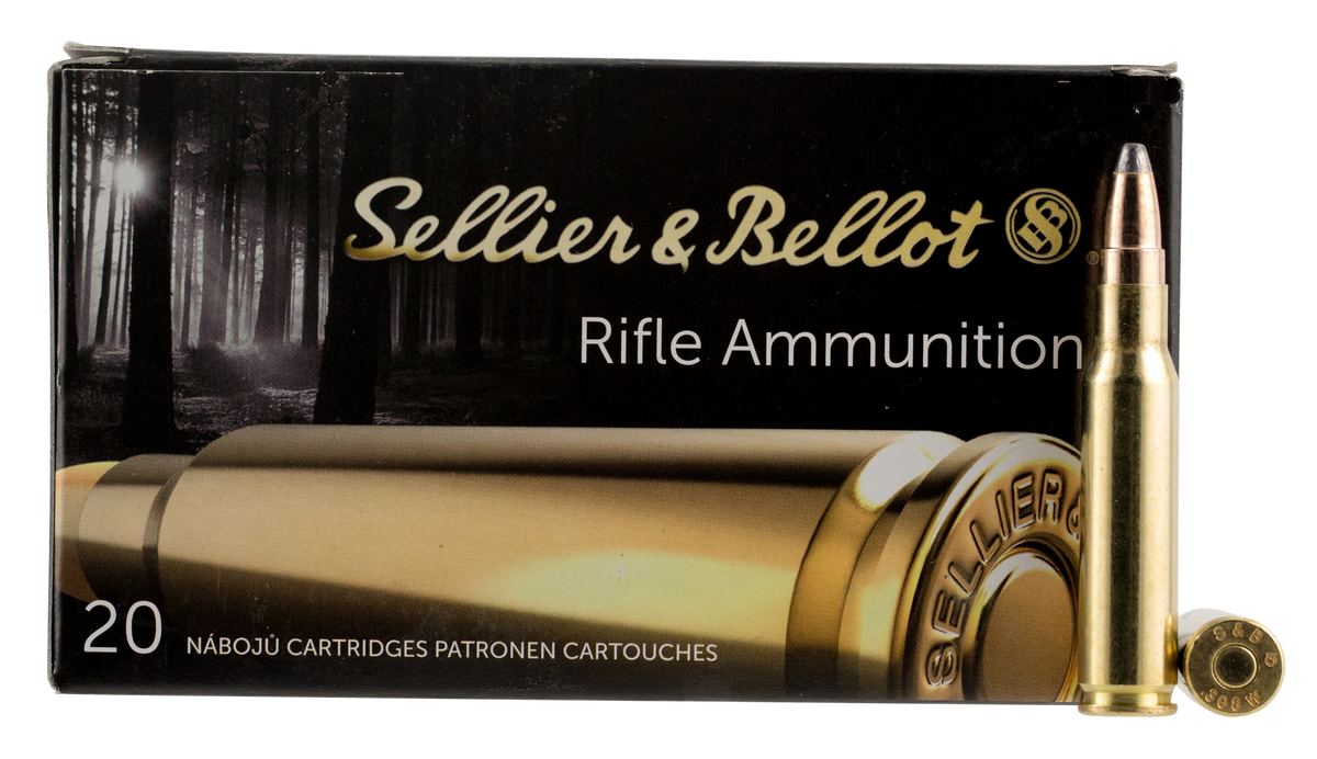 Sellier & Bellot SB308F Rifle 308 Win 180 gr Soft Point Cut-Through Edge (SPCE) 20 Bx/25 Cs - Box or Case