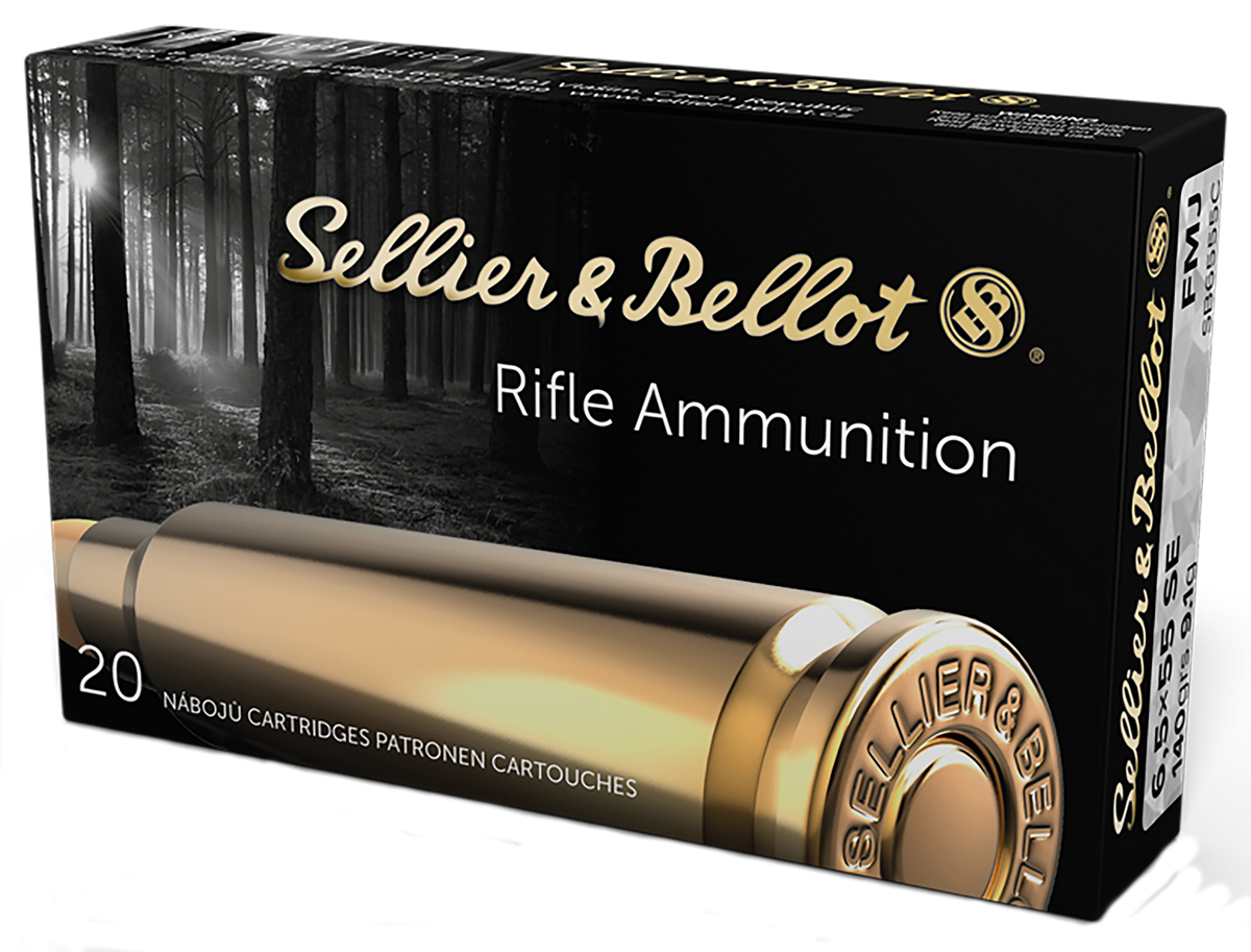 Sellier & Bellot SB6555C Rifle 6.5x55 Swedish 140gr FMJBT - Box or Case