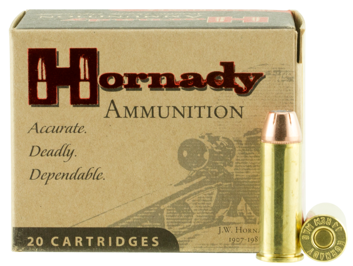Hornady Custom 44 Rem Mag 200gr XTP Hollow Point 20 Rd - Box or Case