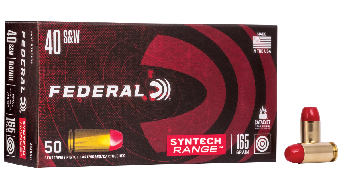 Federal American Eagle Syntech Range 40 S&W 165gr TSJFN 50 Rd - Box or Case