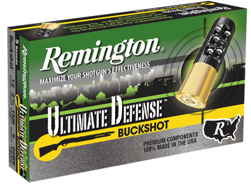 Remington Ammunition Ultimate Defense 12 Gauge 2.75" 9 Pellets 00 Buck Shot 5 Rd - Box or Case