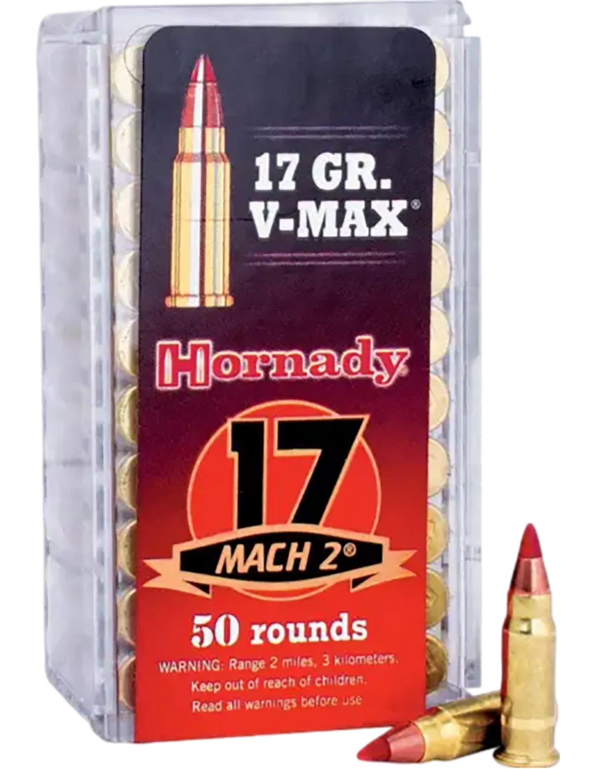 Hornady Varmint Express 17 HM2 17 gr V-MAX 50 Rd/100 Box - Box or Case