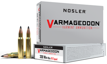 Nosler Varmageddon 308 Win 110gr Flat Base Tipped 20-Rd/Box - Box or Case