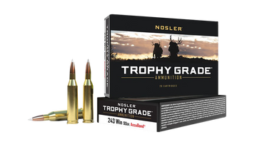Nosler Trophy Grade 243 Win 90gr AccuBond 20-Rd/Box - Box or Case