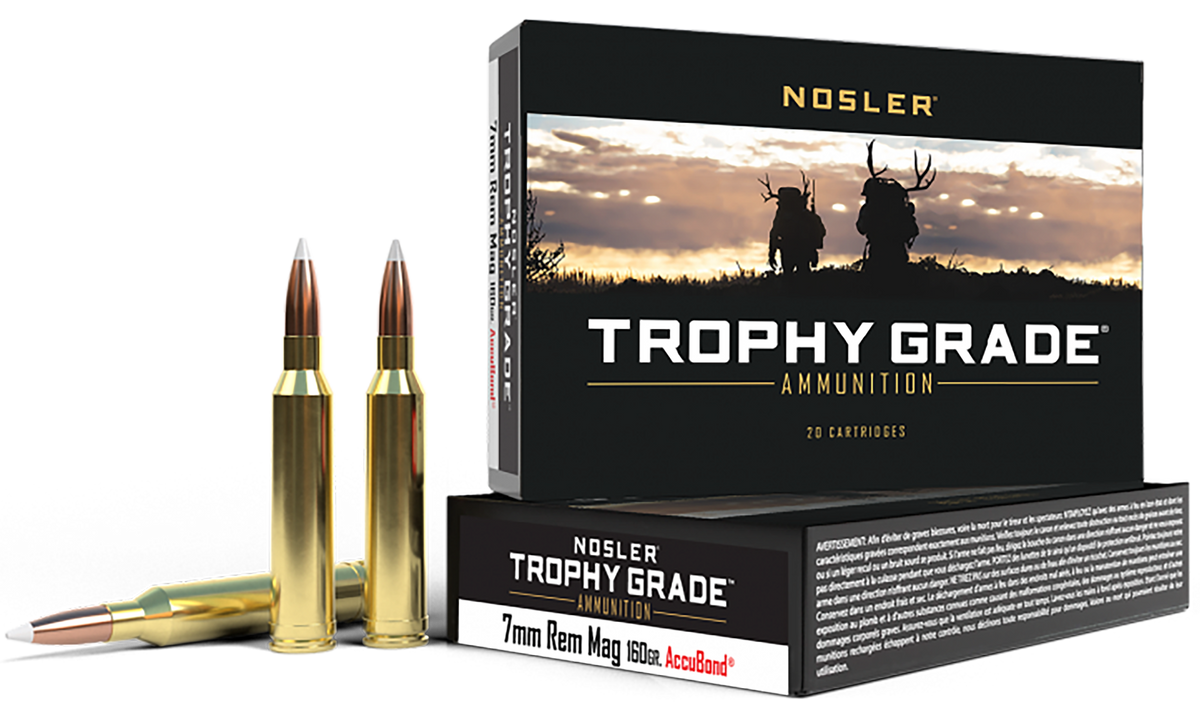 Nosler Trophy Grade 7mm Rem Mag 160gr AccuBond 20-Rd/Box - Box or Case